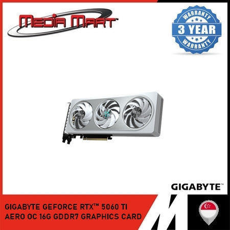 GIGABYTE GEFORCE RTX™ 5060 TI AERO OC 16G GDDR7 GRAPHICS CARD