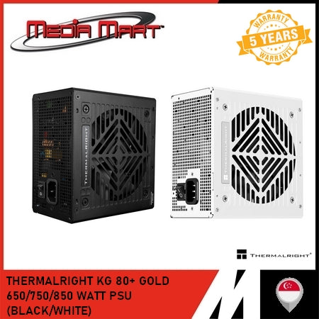 THERMALRIGHT KG 80+ GOLD 650/750/850 WATT PSU (BLACK/WHITE)