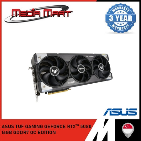 ASUS TUF GAMING GEFORCE RTX 5080 16GB GDDR7 OC EDITION GRAPHIC CARD