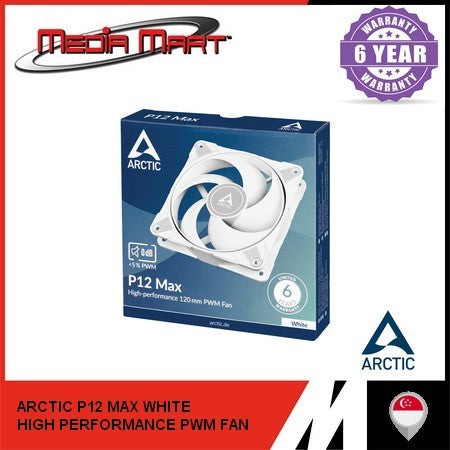 ARCTIC P14 P12 F14 P8 - MAX / PST PWM / SLIM /ARGB | BLACK/WHITE PRESSURE OPTIMISED AIRFLOW CASE FAN