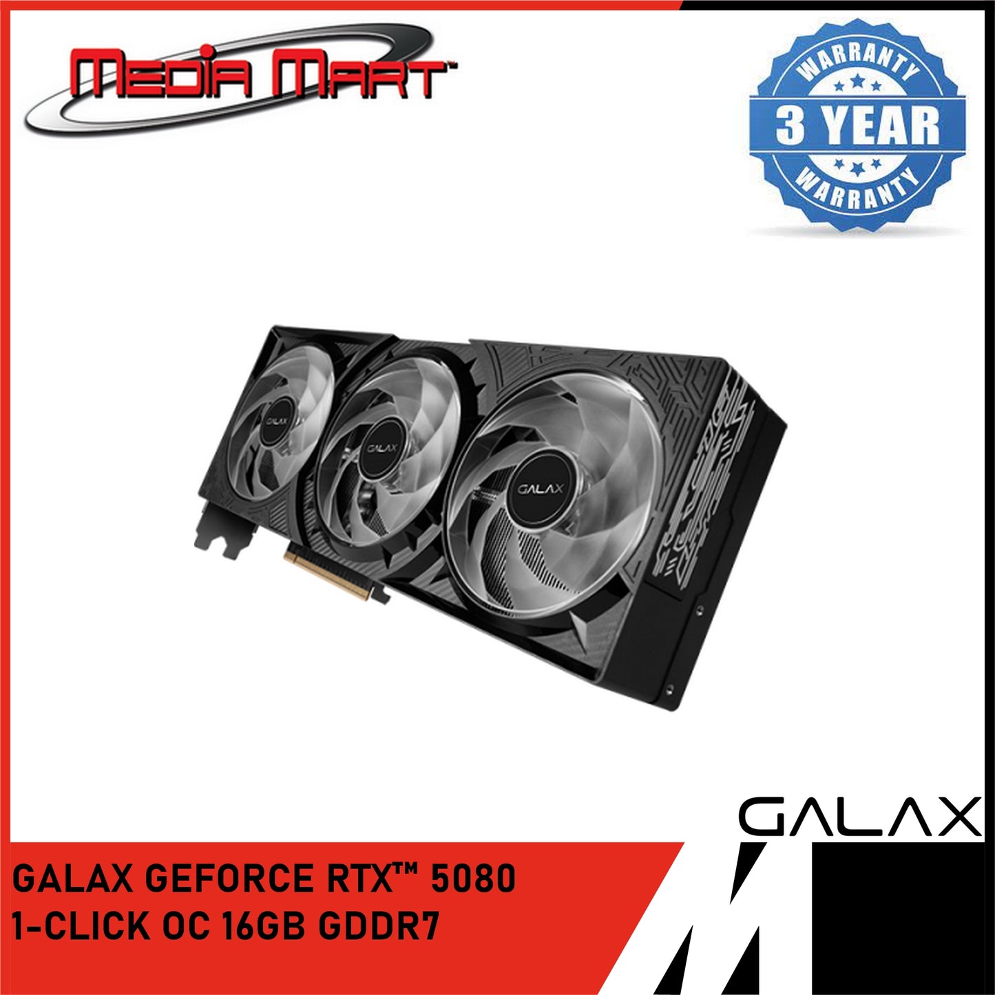 GALAX RTX 5080 1-CLICK OC 16GB GDDR7 GRAPHIC CARD