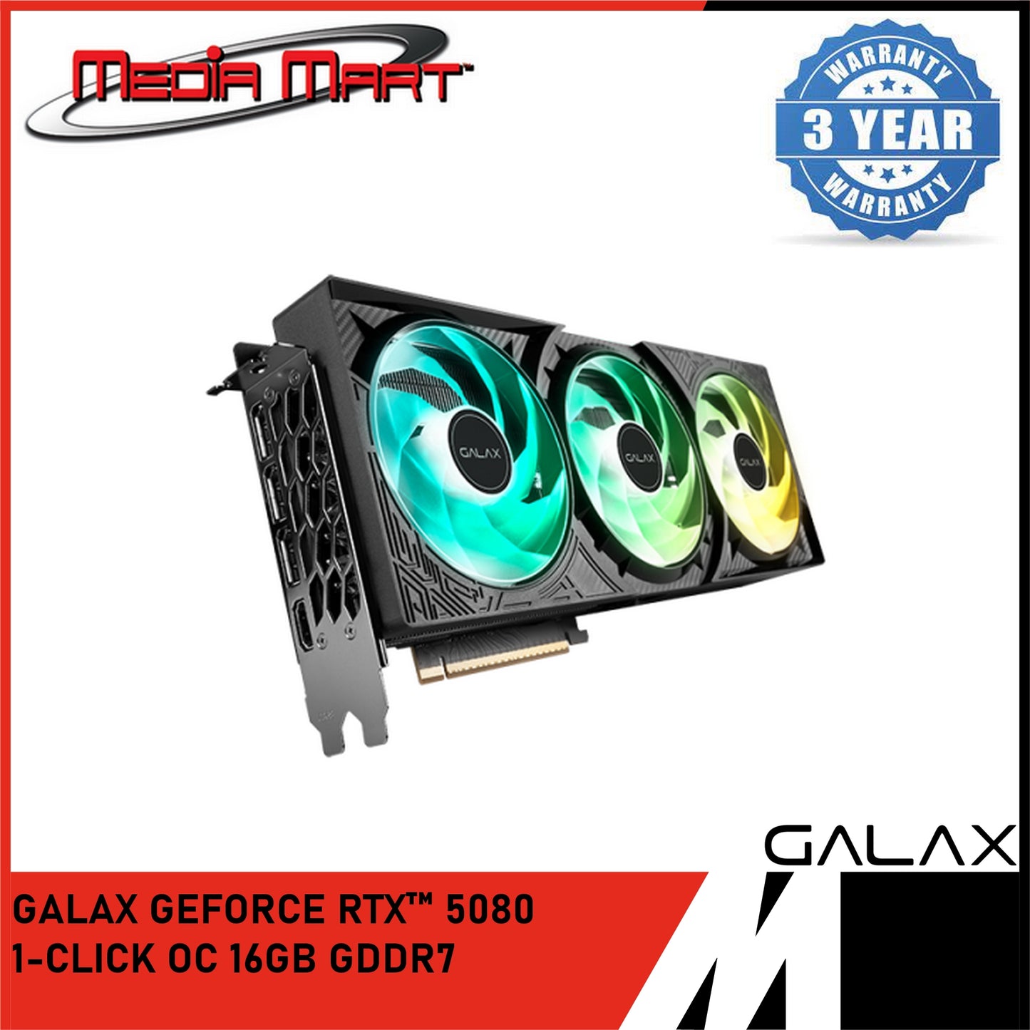 GALAX RTX 5080 1-CLICK OC 16GB GDDR7 GRAPHIC CARD