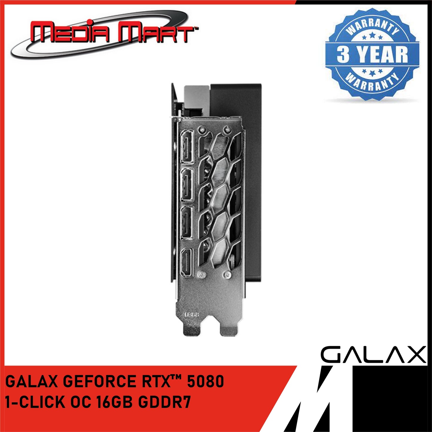 GALAX GEFORCE RTX™ 5080 1-CLICK OC 16GB GDDR7 GRAPHIC CARD