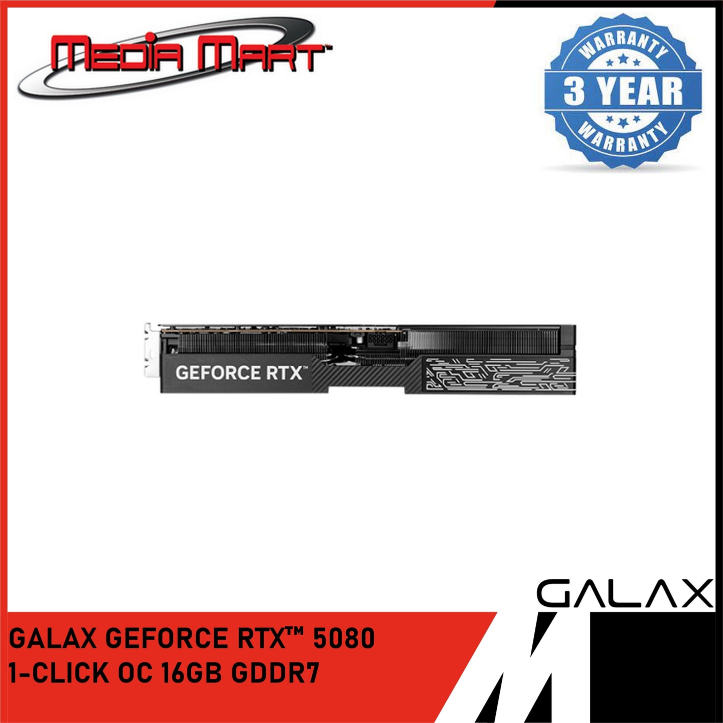 GALAX GEFORCE RTX™ 5080 1-CLICK OC 16GB GDDR7 GRAPHIC CARD