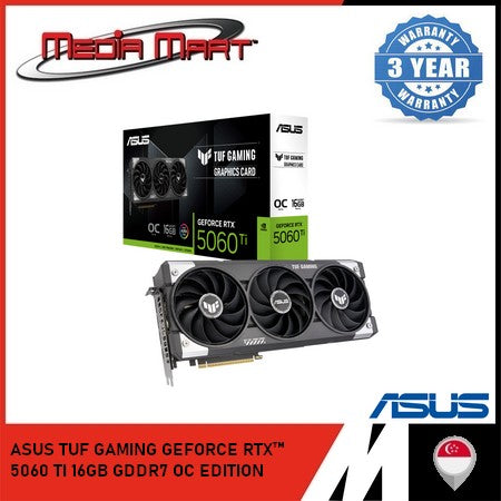ASUS TUF GAMING RTX 5060Ti 16GB GDDR7 OC EDITION GRAPHIC CARD