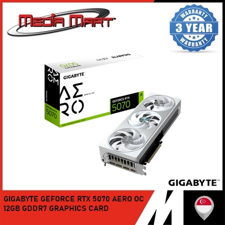 GIGABYTE GEFORCE RTX™ 5070 AERO OC 12G GRAPHICS CARD