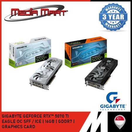 GIGABYTE GEFORCE RTX™ 5070 TI EAGLE | ICE |  OC SFF 16G GRAPHICS CARD