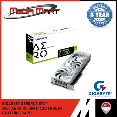 GIGABYTE GEFORCE RTX™ 5080 AERO OC SFF 16G GRAPHICS CARD