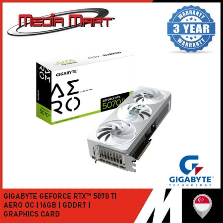 GIGABYTE GEFORCE RTX™ 5070 TT AERO OC 16G GRAPHICS CARD