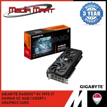 GIGABYTE RADEON™ RX 9070 XT GAMING OC 16G GRAPHICS CARD