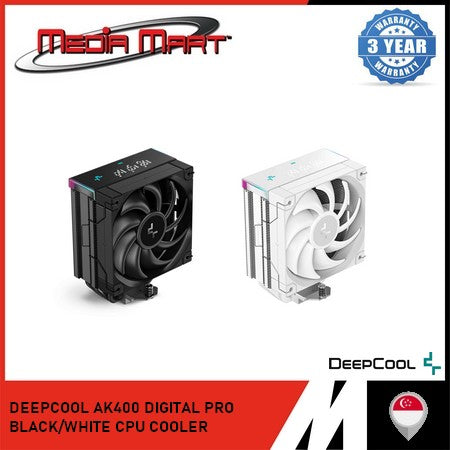DEEPCOOL AK400 DIGITAL PRO BLACK/WHITE CPU COOLER – Media Mart