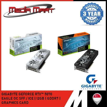 GIGABYTE GEFORCE RTX™ 5070 EAGLE | ICE | OC SFF 12G GRAPHICS CARD