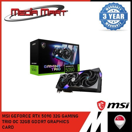 MSI GEFORCE RTX 5090 32G GAMING TRIO OC 32GB GDDR7 GRAPHICS CARD