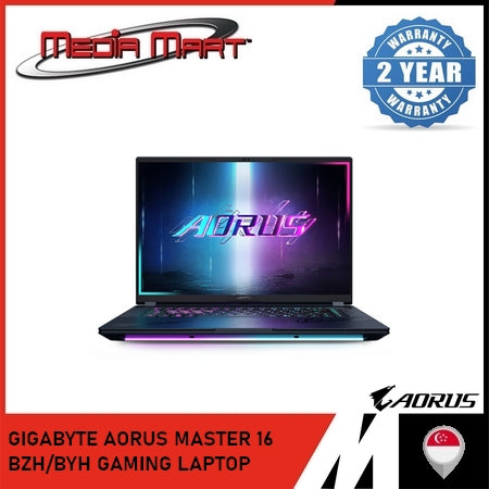 GIGABYTE AORUS MASTER 16 BZH/BYH GAMING LAPTOP | INTEL ULTRA 9 275HX CPU | RTX 5080/5090 GPU | 32GB RAM | 1TB GEN 4 SSD