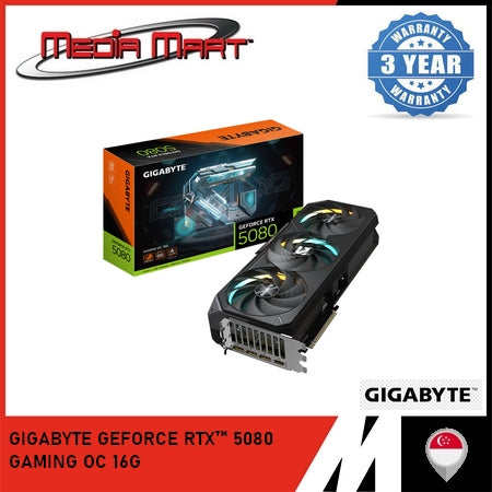 GIGABYTE GEFORCE RTX™ 5080 GAMING OC 16G GRAPHICS CARD