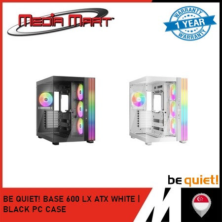 BE QUIET! BASE 600 LX ATX | M-ATX | WHITE | BLACK PC CASING