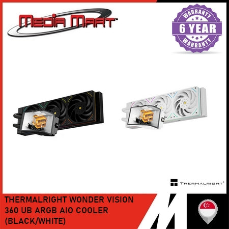 THERMALRIGHT WONDER VISION 360 UB ARGB AIO COOLER (BLACK/WHITE)