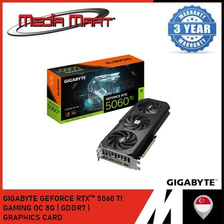GIGABYTE GEFORCE RTX™ 5060 TI  GAMING OC 8G | GDDR7 |  GRAPHICS CARD