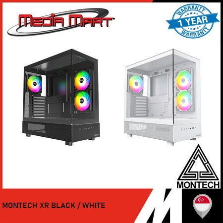 MONTECH XR BLACK/WHITE ATX CASE