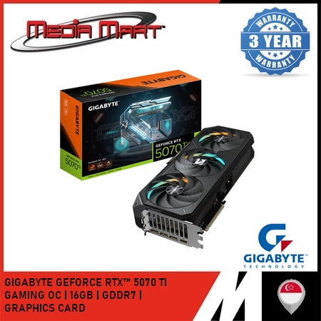 GIGABYTE GEFORCE RTX™ 5070 TI GAMING OC 16G GRAPHICS CARD