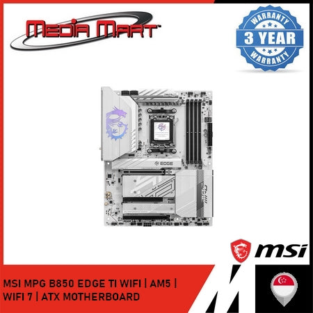 MSI MPG B850 EDGE TI WIFI | AMD AM5 | WIFI 7 | ATX MOTHERBOARD