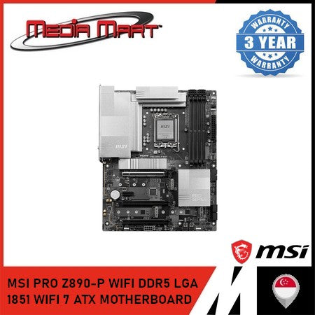 MSI PRO Z890-P WIFI DDR5 LGA 1851 WIFI 7 ATX MOTHERBOARD