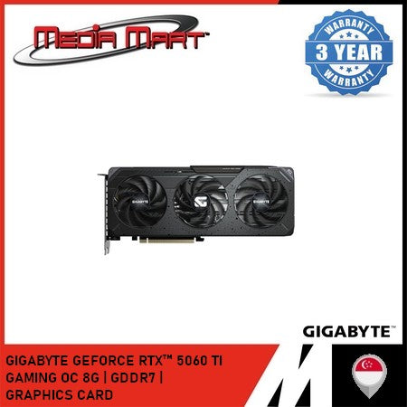 GIGABYTE GEFORCE RTX™ 5060 TI  GAMING OC 8G | GDDR7 |  GRAPHICS CARD