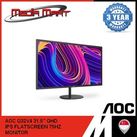 AOC Q32V4 31.5" QHD FLATSCREEN IPS 75HZ MONITOR