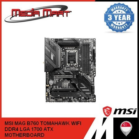 MSI MAG B760 TOMAHAWK WIFI DDR4 LGA 1700 ATX MOTHERBOARD