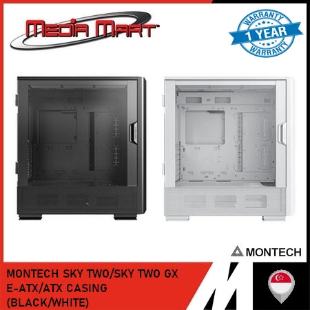 MONTECH SKY TWO/SKY TWO GX E-ATX/ATX CASING (BLACK/WHITE)