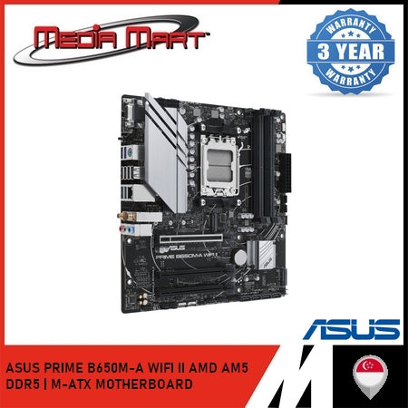 ASUS PRIME B650M-A WIFI II AMD AM5 | DDR5 | M-ATX MOTHERBOARD