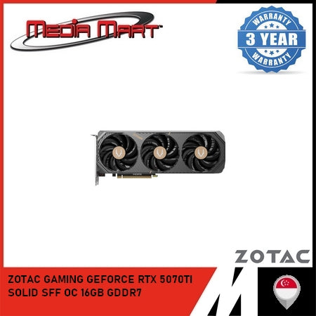 ZOTAC GAMING RTX 5070 Ti SOLID SFF OC 16GB GRAPHIC CARD