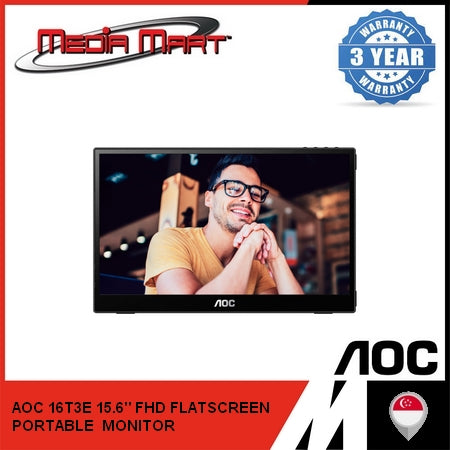 AOC 16T3E 15.6" FHD FLATSCREEN PORTABLE MONITOR