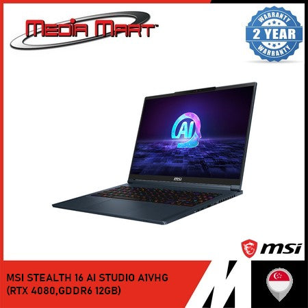 MSI STEALTH 16 AI STUDIO A1VHG (RTX 4080,GDDR6 12GB)