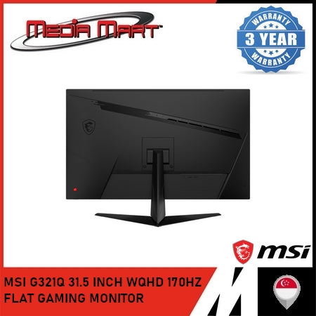 MSI G321Q 31.5 INCH WQHD 170HZ FLAT GAMING MONITOR