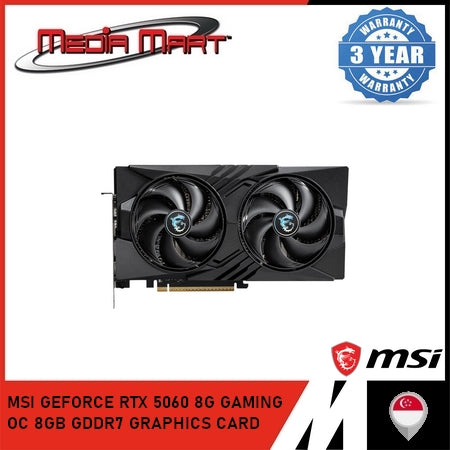 MSI GEFORCE RTX 5060 8G GAMING OC 8GB GDDR7 GRAPHICS CARD