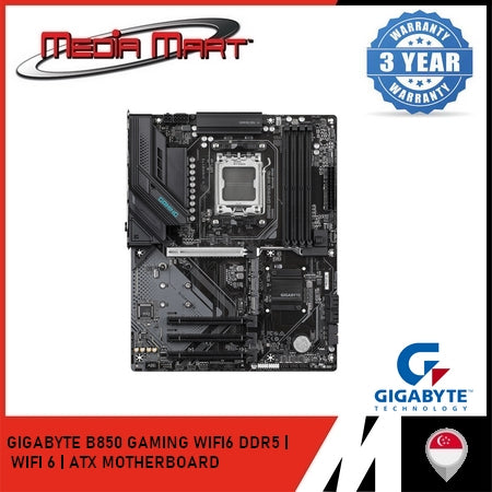 GIGABYTE B850 GAMING WIFI 6 AM5 DDR5 ATX MOTHERBOARD