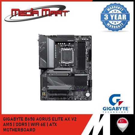 GIGABYTE B650 AORUS ELITE AX V2 AM5 DDR5 ATX MOTHERBOARD