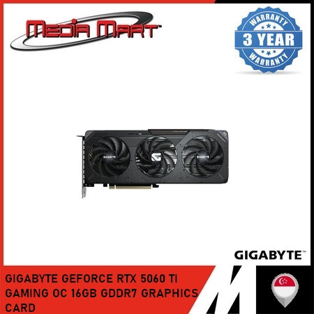GIGABYTE GEFORCE RTX™ 5060 TI GAMING OC 16GB GRAPHICS CARD