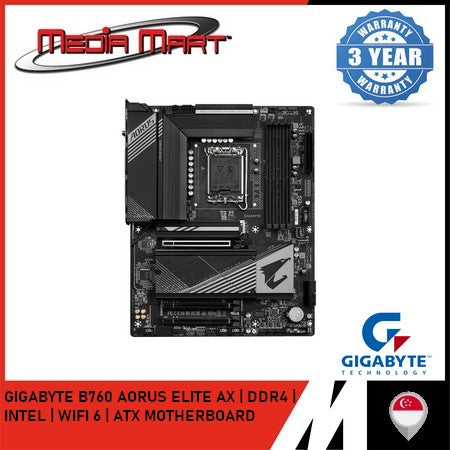 GIGABYTE B760 AORUS ELITE AX DDR4 LGA 1700 ATX MOTHERBOARD