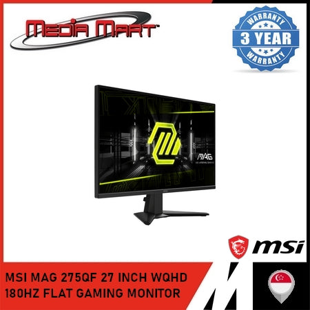 MSI MAG 275QF 27 INCH WQHD 180HZ FLAT GAMING MONITOR