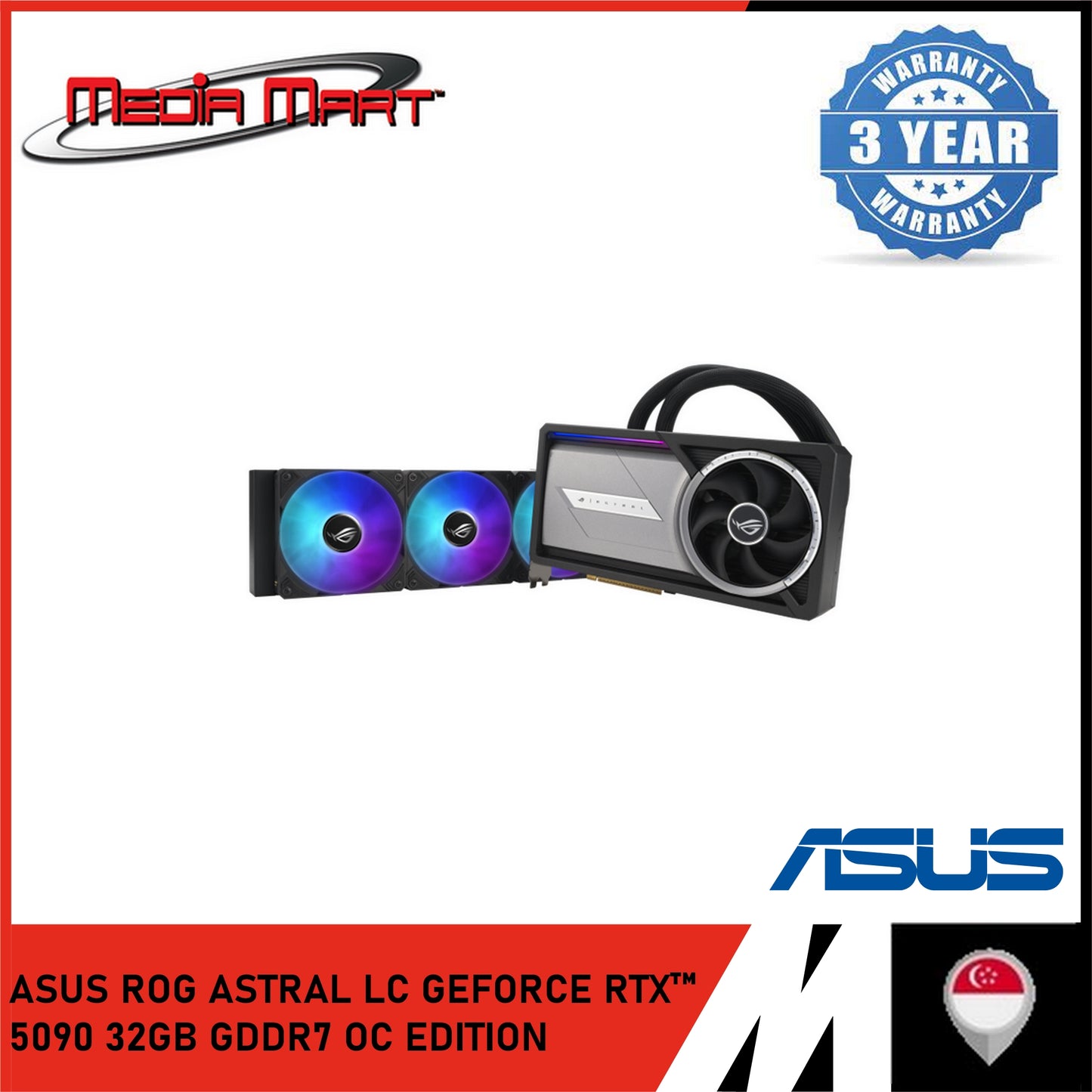 ASUS ROG ASTRAL LC GEFORCE RTX 5090 32GB GDDR7 OC EDITION GRAPHIC CARD