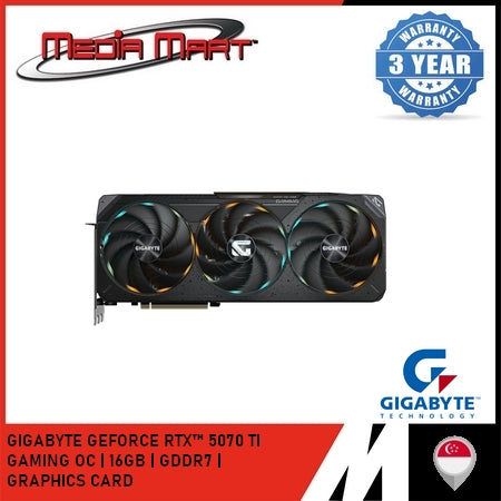 GIGABYTE GEFORCE RTX™ 5070 TI GAMING OC 16G GRAPHICS CARD