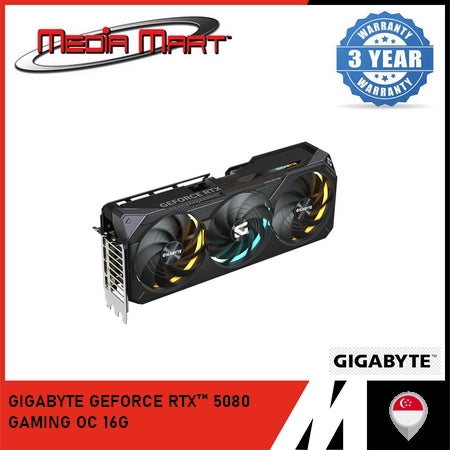 GIGABYTE GEFORCE RTX™ 5080 GAMING OC 16G GRAPHICS CARD