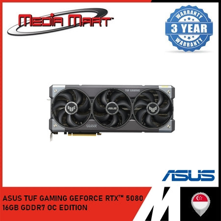 ASUS TUF GAMING GEFORCE RTX 5080 16GB GDDR7 OC EDITION GRAPHIC CARD