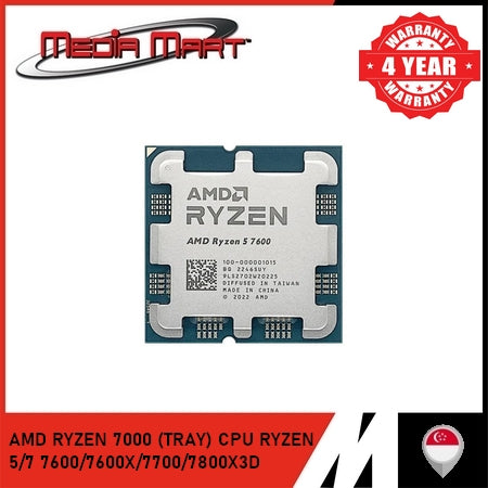 AMD RYZEN 7000 TRAY/BOX SET CPU RYZEN 5/7 7600/7600X/7700/7800X3D