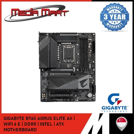 GIGABYTE B760 AORUS ELITE AX LGA 1700 DDR5 ATX MOTHERBOARD