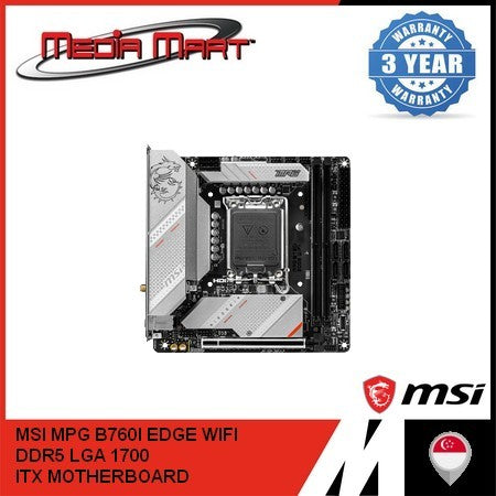 MSI MPG B760I EDGE WIFI DDR5 ITX MOTHERBOARD