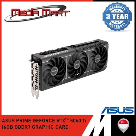 ASUS PRIME GEFORCE RTX 5060Ti 16GB GDDR7 GRAPHIC CARD