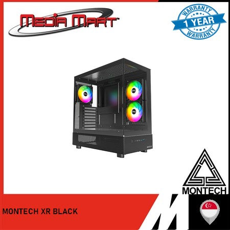 MONTECH XR BLACK/WHITE ATX CASE